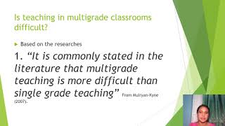 Lesson 1 what is multigrade classes [upl. by Rusell]