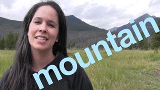 How to Say MOUNTAIN and SENTENCE  American English [upl. by Yanahs364]