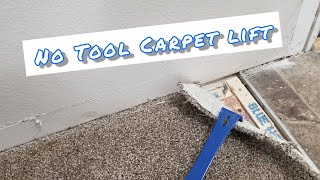 How to Lift Carpet Without Tools [upl. by Eriha]