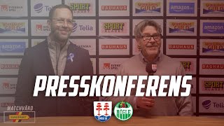 Presskonferens Timrå IK  Rögle BK [upl. by Craggy]