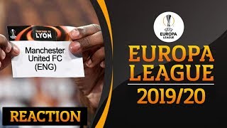 EUROPA LEAGUE DRAW 201920 REACTION  MAN UTD [upl. by Louls]