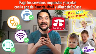 Paga tus servicios y tarjetas con Banorte Móvil  TUTORIAL [upl. by Ayrolg]