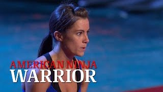 Kacy Catanzaro at the 2014 National Finals  American Ninja Warrior [upl. by Ezirtaeb]