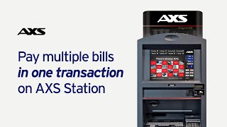 How to pay multiple bills in 1 transaction on AXS Station [upl. by Mellette]