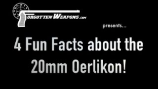 Four Fun Facts about the Oerlikon 20mm Antiaircraft Cannon [upl. by Ardeth6]