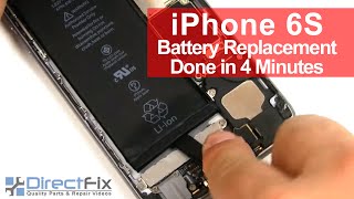 How To iPhone 6S Battery Replacement done in 2 minutes [upl. by Cobbie]