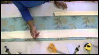 How to make Pinch Pleat Curtains buckram or Valances part 1 [upl. by Ninerb]