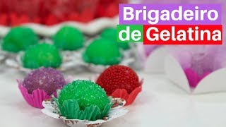 BRIGADEIRO DE GELATINA SUPER FÁCIL E GOSTOSO  CHEF LÉO OLIVEIRA [upl. by Aidnac856]