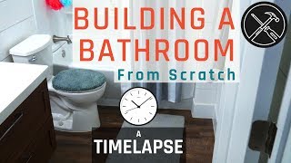 Building a Bathroom From Scratch Timelapse [upl. by Eronaele]