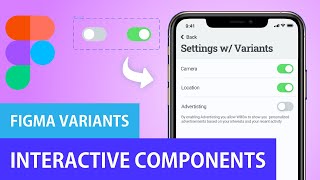 Figma Interactive Components  Figma Variants Tutorial [upl. by Hagar950]