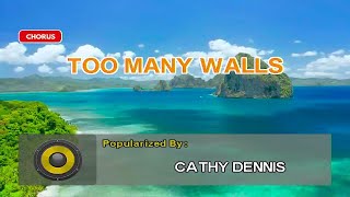 Too Many Walls  Cathy Dennis MIDI Karaoke [upl. by Neelrihs]