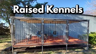 Professional Raised Dog Kennel build [upl. by Christis]