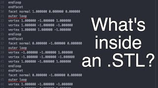 Whats inside an STL Edit an STL file using a text editor [upl. by Lokcin]