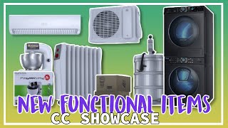 NEW FUNCTIONAL ITEMS  The Sims 4 CC Showcase [upl. by Yendahc]