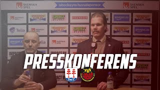 Presskonferens Timrå IK  Luleå Hockey [upl. by Perla]