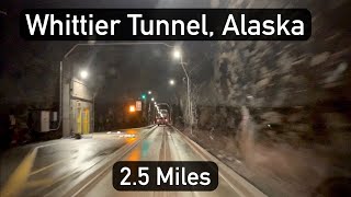 Whittier Tunnel Alaska  A Drive Through the Longest Tunnel in North America [upl. by Evslin598]