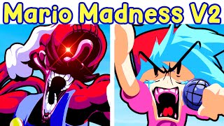 Friday Night Funkin Marios Madness V2 FULL GAME A SAD ENDING [upl. by Ydnat]