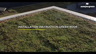 Installation instruction Sempergreen green roof [upl. by Mureil958]