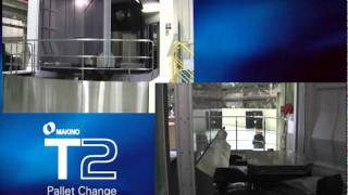 Makino T2 5axis HMC Automatic Pallet Change [upl. by Aronid]