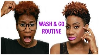 Wash amp Go  Tapered Cut  Natural Hair  RushOurFashion [upl. by Sahc]