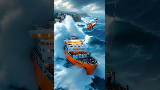 Cruise Ship Vs Storm Waves [upl. by Enitsahc]