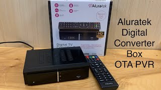 Aluratek Digital Converter Box and PVR Review and Tutorial  OTA Antenna TV Recording [upl. by Piers76]