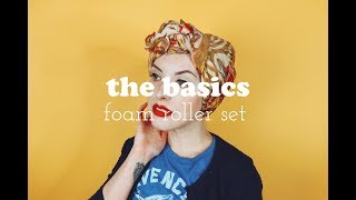 THE BASICS  Foam Roller Vintage Hair Set [upl. by Sedgewick777]