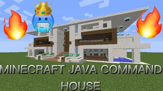 Minecraft Java command block house tutorial [upl. by Aneliram]