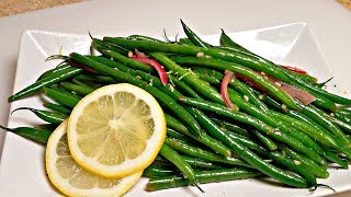 GARLIC GREEN BEANS RECIPE  How To Make Green Beans [upl. by Annoerb]