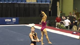 Aly Raisman  Floor  2012 Visa Championships Podium Training [upl. by Ethyl645]