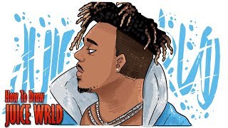 How To Draw JUICE WRLD step by step [upl. by Riggins]