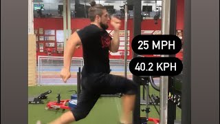 25 mph  402 kph treadmill Run [upl. by Patrizia]