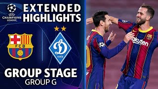 Barcelona vs Dynamo Kiev Extended Highlights  Group Stage  Group E  UCL on CBS [upl. by Donata]