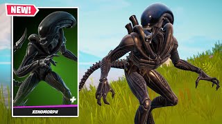 NEW XENOMORPH ALIEN Skin Gameplay in Fortnite [upl. by Canada]