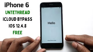 Bypass Activation Lock iPhone 6 iOS 1248 Untethread Windows [upl. by Jakoba7]