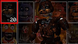 Ignited Freddy in FNaF 4 Style Nightmare Ignited Freddy UCN Mods [upl. by Marv]