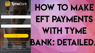 A detailed guide to making online purchases and EFT payments with Tyme Bank [upl. by Viv]