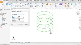 Using the Helix command in Inventor [upl. by Sotnas361]