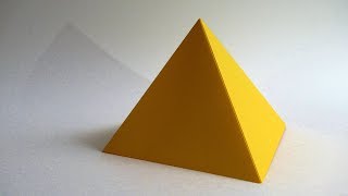 How to make a paper PYRAMID easy [upl. by Coreen]