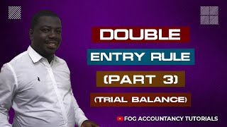 THE DOUBLE ENTRY RULE PART 3  TRIAL BALANCE [upl. by Bensky]