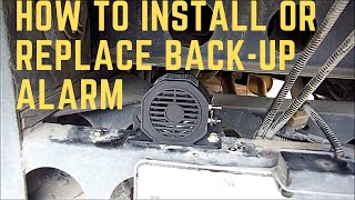 How to Install or Replace Backup Alarm [upl. by Arikahc797]