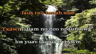 Paj Ntshua Nplaim  mam hlub lwm tiam remix KARAOKE [upl. by Remsen]