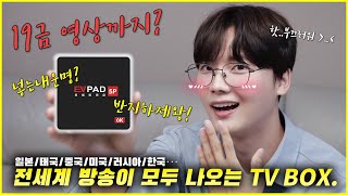 중국에서 공수한 전세계 방송이 모두 나오는 TV BOX 하19수위 조절 실패했습니다 EVPAD 5P 리뷰 [upl. by Leirad]