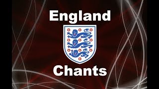 Englands Best Football Chants Video  HD W Lyrics [upl. by Esined782]