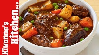 Easy Hearty Beef Stew Recipe HOW TO MAKE HOMEMADE BEEF STEW [upl. by Odrarej]