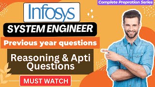 Infosys System Engineer Previous Year Questions  Reasoning Ability amp Aptitude Practice [upl. by Bihas996]