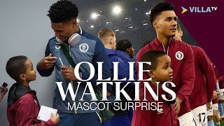 MASCOT SURPRISE  Ollie Watkins surprises young fan Abdallah [upl. by Fayth58]