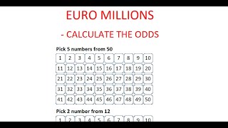 How to Calculate the Odds of Winning EuroMillions  Step by Step Instructions  Tutorial [upl. by Reo]