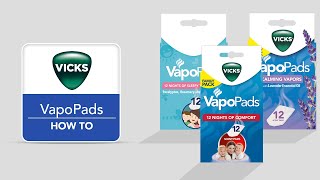 Vicks VapoPads VSP19VSP30VBR5  How to [upl. by Radloff547]