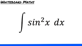 Integral of sin2 x [upl. by Ever]